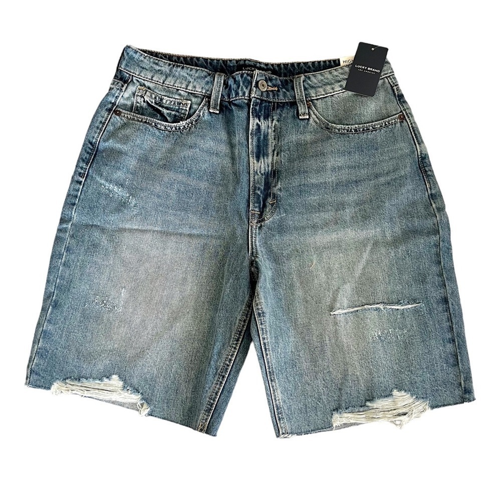 New Women’s Lucky Brand High Rise Bermuda Shorts Size 10
